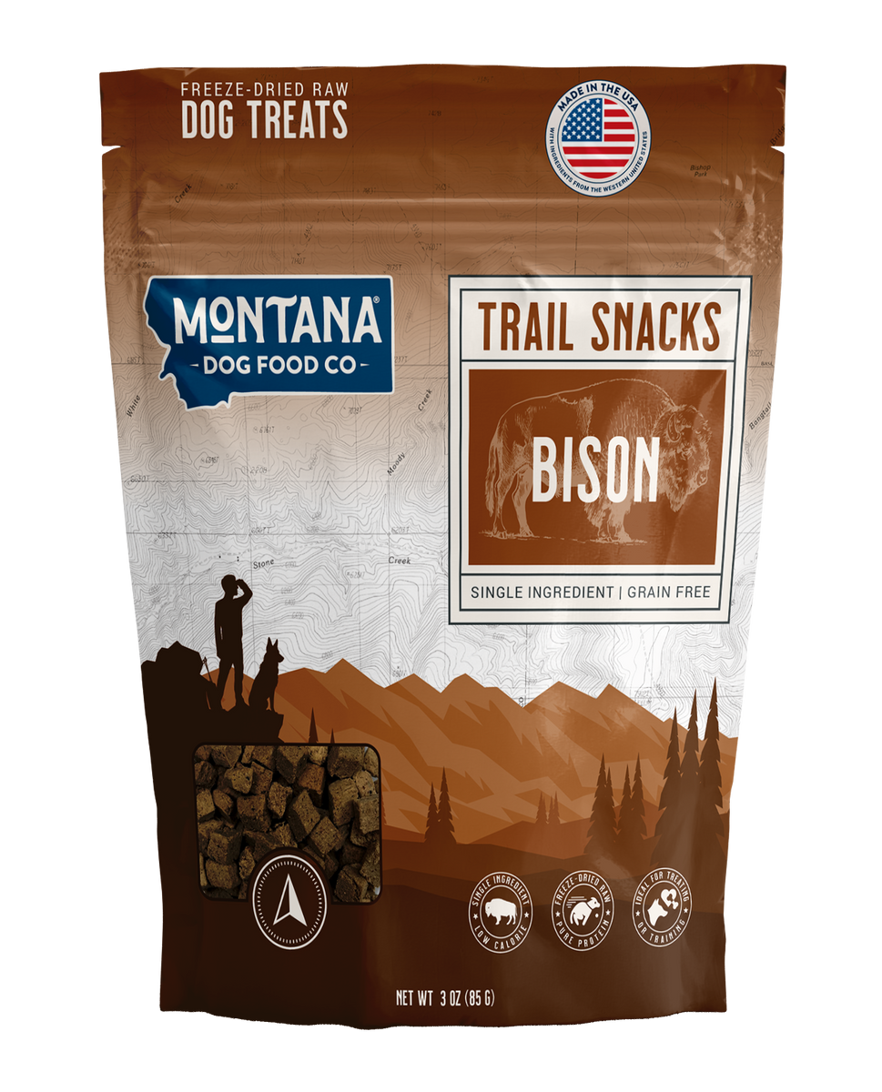 Bison Liver FreezeDried Raw Trail Snacks (Treats) for Dogs Montana