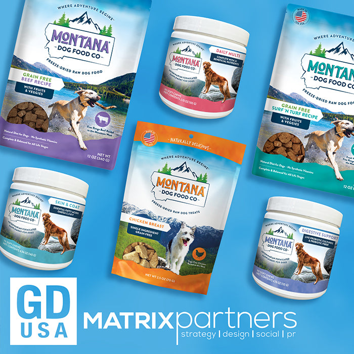Matrix Partners Receives Design Award for Montana Dog Food Co. Packaging