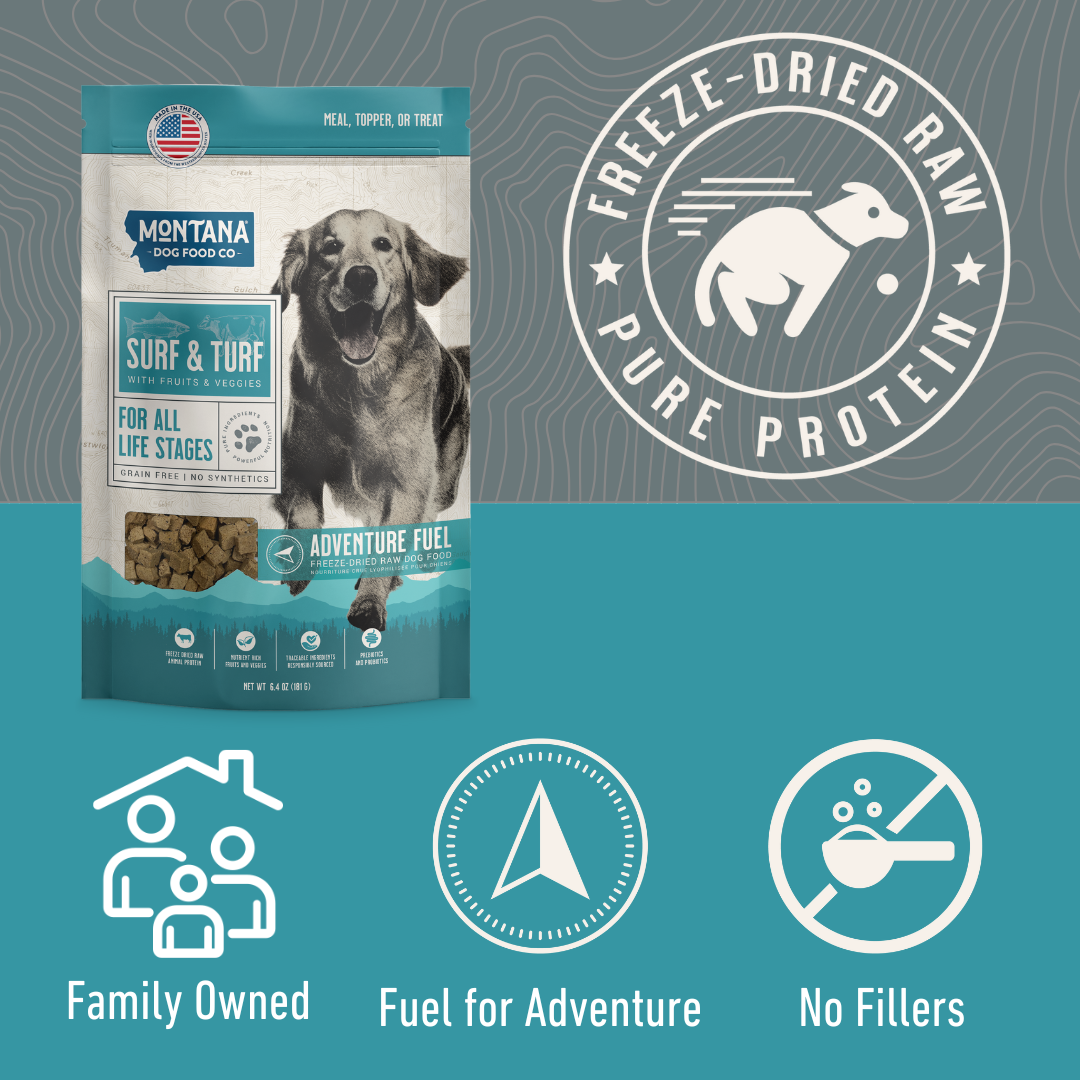 Grain-free Surf & Turf Freeze-dried Raw Adventure Fuel (Dog Food Grain-free Surf & Turf Freeze-dried Raw Adventure Fuel (Dog Food